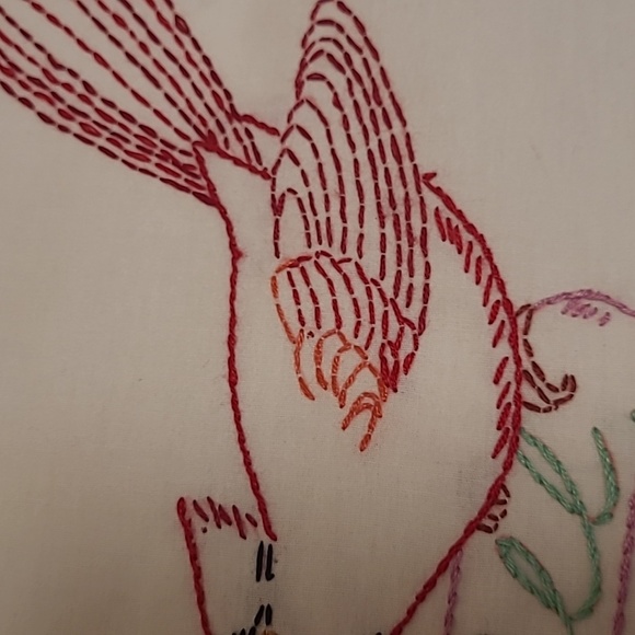 Vintage Hand Stitched Illinois State Bird & Flower - Picture 8 of 16